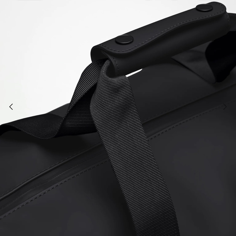NWT Rains Hilo Black Weekend Bag Small - Picture 6 of 10